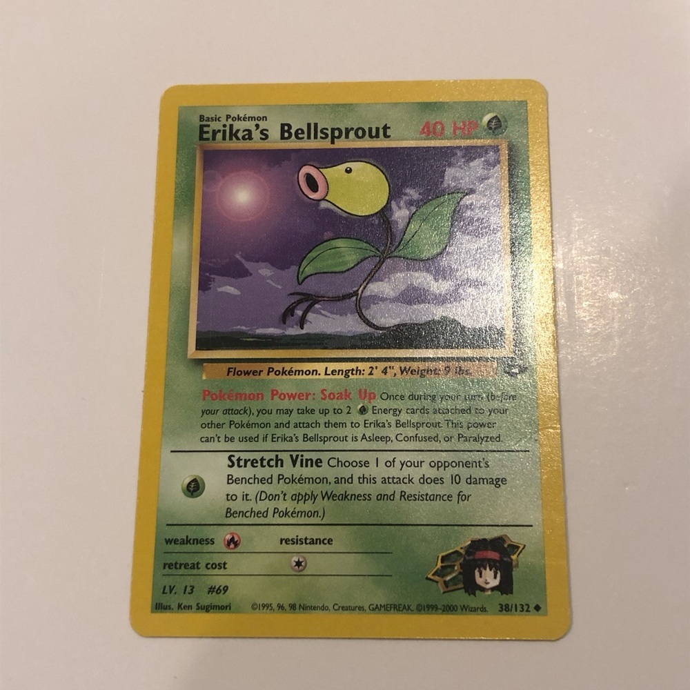 Erika's Bellsprout Pokemon Card